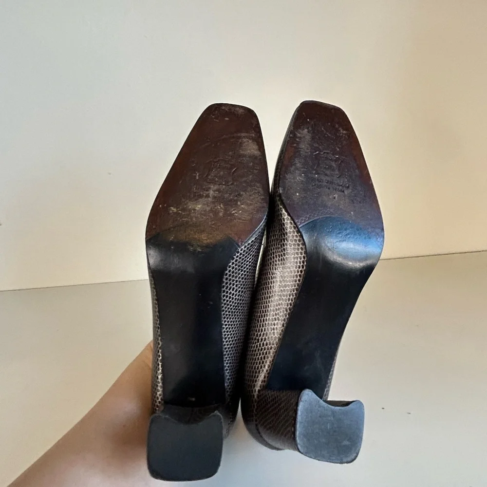 Vintage Metallic Stuart Weitzman Heels